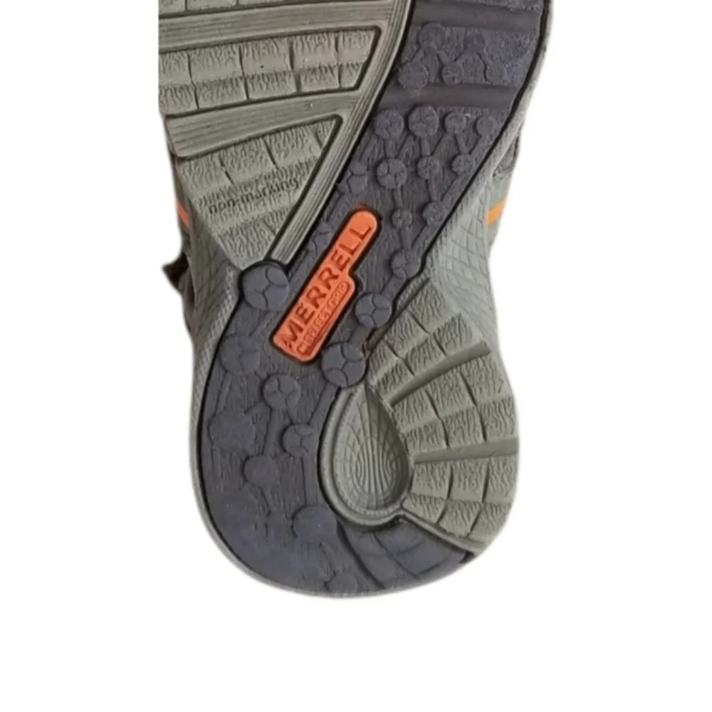 Merrell Toddler Boys Size 5M Army Green/ Neon  Hydro Hiker Junior Sandals MT5337